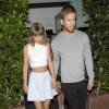 Taylor Swift et son chéri Calvin Harris à la sortie du restaurant Giorgio Baldi à Santa Monica, Los Angeles, le 11 août 2015
