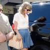 Taylor Swift à la sortie de Sugarfish à Beverly Hills, Los Angeles, le 28 juillet 2015