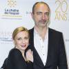 Natalie Dessay et son époux Laurent Naouri - 20 ans de la chaine de l'Espoir à la grande galerie de l'Evolution à Paris le 11 décembre 2014. 