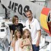 La reine Letizia, le roi Felipe VI et leurs filles, la princesse Leonor des Asturies et l'infante Sofia au club nautique de Palma de Majorque le 8 août 2015