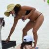 Exclusif - Eva Longoria, en vacances à Cancun, le 11 octobre 2015.