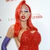 Heidi Klum dans la peau de Jessica Rabbit lors de sa soirée pour Halloween organisée à New York City, le 31 octobre 2015