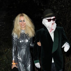 Claudia Schiffer et son mari Matthew Vaughn - People à la soirée Halloween de Jonathan Ross à Londres. Le 31 octobre 2015