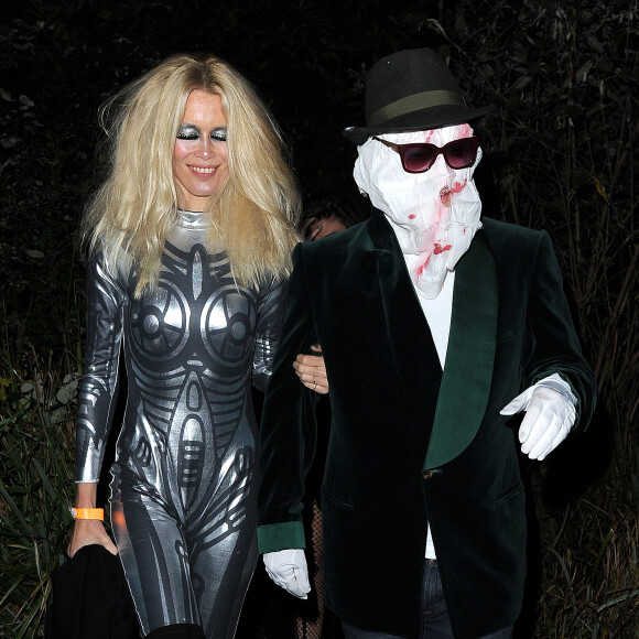 Claudia Schiffer et son mari Matthew Vaughn - People à la soirée Halloween de Jonathan Ross à Londres. Le 31 octobre 2015