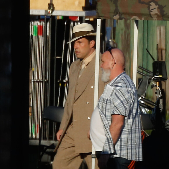 Exclusif - Ben Affleck sur le tournage de son nouveau film 'Live By Night' à côté de Savannah en Georgie, le 30 octobre 2015.