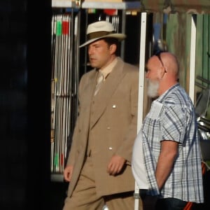 Exclusif - Ben Affleck sur le tournage de son nouveau film 'Live By Night' à côté de Savannah en Georgie, le 30 octobre 2015.