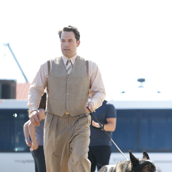 Exclusif - Ben Affleck sur le tournage de son nouveau film 'Live By Night' à côté de Savannah en Georgie, le 30 octobre 2015.