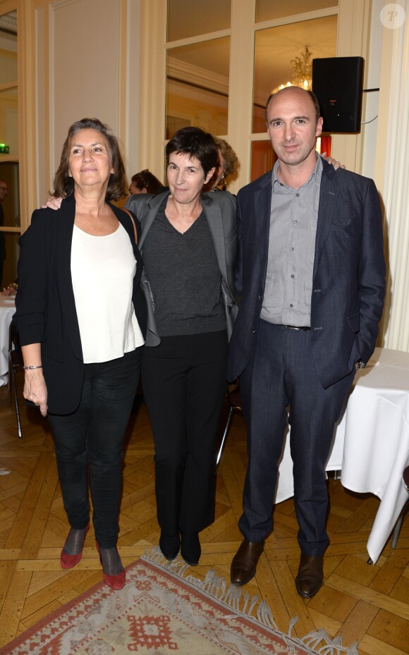 Remise du Prix Décembre 2015 à Christine Angot pour son roman "Un amour impossible" (Flammarion) à la Maison de l'Amérique latine à Paris, le 2 novembre 2015.