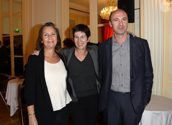 Remise du Prix Décembre 2015 à Christine Angot pour son roman "Un amour impossible" (Flammarion) à la Maison de l'Amérique latine à Paris, le 2 novembre 2015.