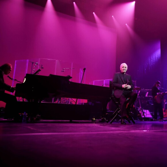 Charles Aznavour - Première représentation de son spectacle au Palais des Sports à Paris le 15 septembre 2015.