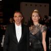 Nikos Aliagas et sa compagne Tina Grigoriou - 16ème édition des NRJ Music Awards à Cannes. Le 13 décembre 2014.