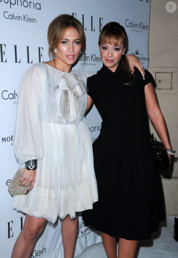 Jennifer Lopez et Leah Remini à Los Angeles, le 6 octobre 2008.