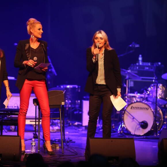 Karine Ferri (enceinte), Elodie Gossuin-Lacherie, Justine Fraioli - Concert RFM Music Live au Comedia à Paris le 3 novembre 2015.