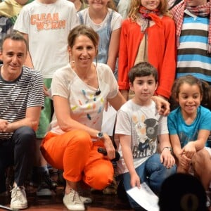 Elie Semoun et Maud Fontenoy - Cérémonie de remise des prix de la "Maud Fontenoy Foundation" au théâtre de l'Odéon à Paris. Le 5 juin 2015