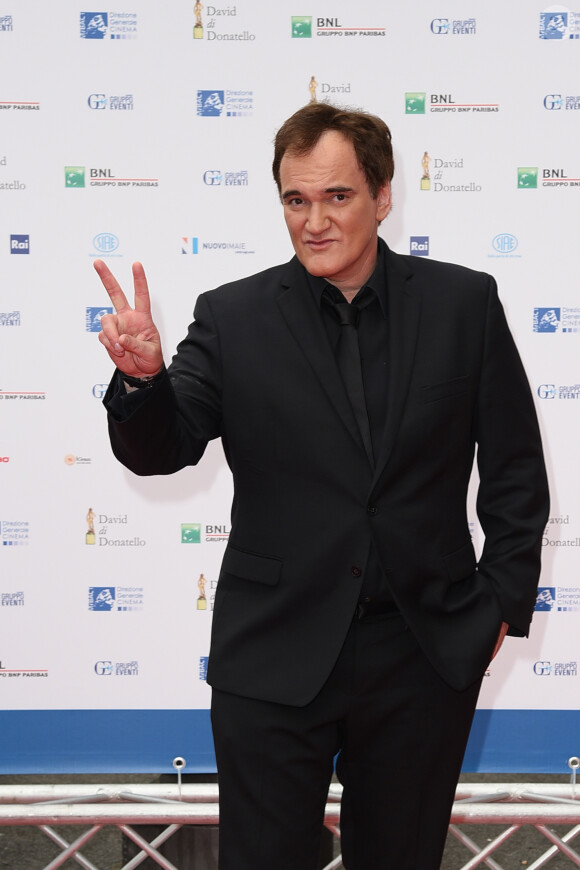 Quentin Tarantino - Photocall de la cérémonie de remise du prix "David di Donatello" à Rome le 12 juin 2015