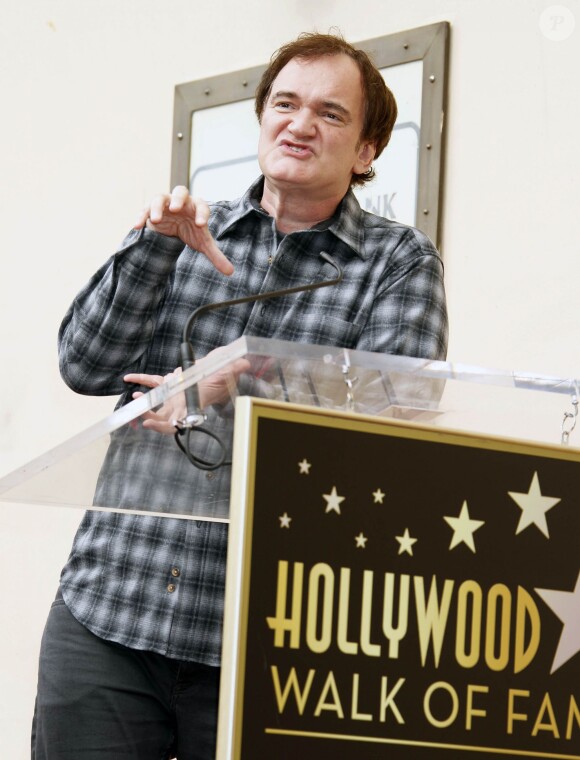 Quentin Tarantino - Christoph Waltz reçoit son étoile sur le Walk of Fame à Hollywood, le 1er décembre 2014