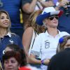Mathieu Valbuena pouvait compter sur le soutien de sa compagne Fanny, de sa soeur et de sa mère lors du match entre la France et la Suisse, le 20 juin 2014 à l'Arena Fonte Nova de Salvador de Bahia