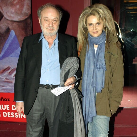 Claude Berri et Nathalie Reims à la soirée de générale du spectacle de Dany Boon à l'Olympia, Paris, le 1er décembre 2004