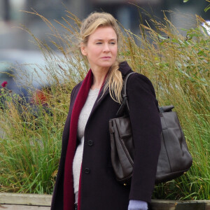 Renée Zellweger sur le tournage du film "Bridget Jones 3" au Stratford Olympic Park à Londres, le 6 novembre 2015.