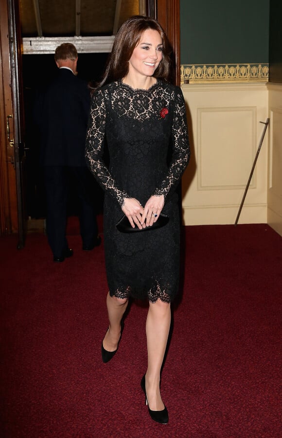 Kate Middleton au Royal British Legion Festival of Remembrance au Royal Albert Hall de Londres, le 7 novembre 2015