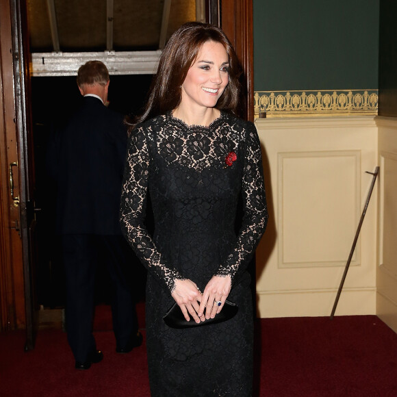 Kate Middleton au Royal British Legion Festival of Remembrance au Royal Albert Hall de Londres, le 7 novembre 2015