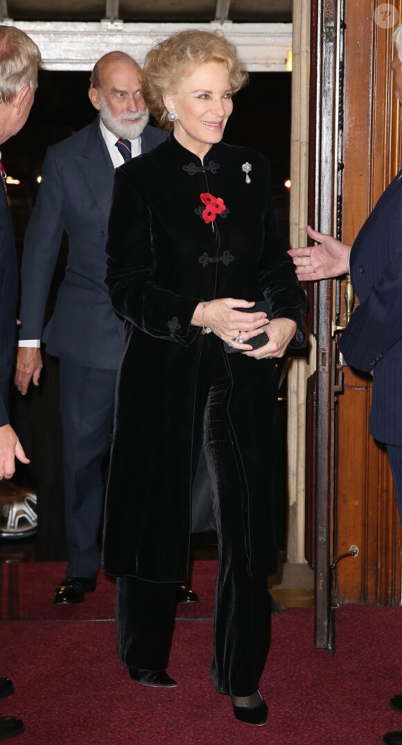 Le prince et la princesse Michael de Kent au Royal British Legion Festival of Remembrance au Royal Albert Hall de Londres, le 7 novembre 2015