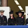 Timothy Laurence, Catherine, duchesse de Cambridge, la reine Maxima des Pays-Bas, Sophie, comtesse de Wessex lors des cérémonies du "Remembrance Day" au Cénotaphe de Whitehall à Londres, le 8 novembre 2015