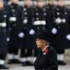 Elizabeth II lors des cérémonies du "Remembrance Day" au Cénotaphe de Whitehall à Londres, le 8 novembre 2015