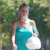 Exclusif - Heather Morris enceinte fait du shopping à Los Angeles, le 19 septembre 2015