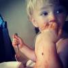 Heather Morris a ajouté une photo de son fils / photo postée sur le compte Instagram de l'actrice.