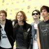 Les membres du groupe "5 Seconds of Summer" arrivant aux Teen Choice Awards 2015 à Los Angeles, le 16 août 2015.