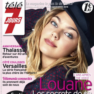 Louane Emera en couverture de Télé 7 Jours, le 9 novembre 2015 en kiosques