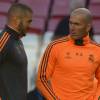 Zinedine Zidane et Karim Benzema à Lisbonne, le 23 mai 2014.