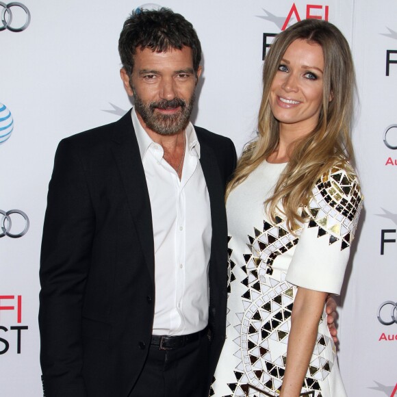 Antonio Banderas et sa compagne Nicole Kimpel à la première de "The 33" à Hollywood, le 10 novembre 2015