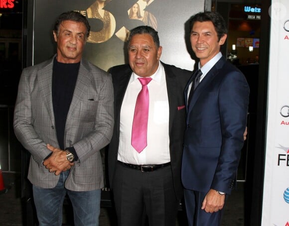 Lou Diamond Phillips, Luis Urzua, Sylvester Stallone à la première de "The 33" à Hollywood, le 10 novembre 2015