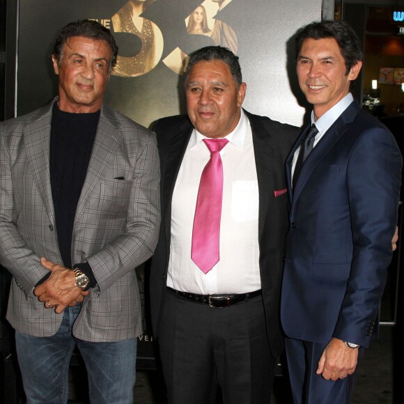 Lou Diamond Phillips, Luis Urzua, Sylvester Stallone à la première de "The 33" à Hollywood, le 10 novembre 2015