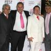 Mario Gomez, Luis Urzua, Edison Pena, Juan Carlos Aguilar à la première de "The 33" à Hollywood, le 10 novembre 2015