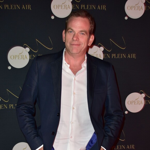 Garou - People assistent à l'opéra en plein air 'La Traviata' (une production de Benjamin Patou, le PDG de Moma Group) dans la cour d'honneur de l'hôtel des Invalides à Paris le 8 septembre 2015.