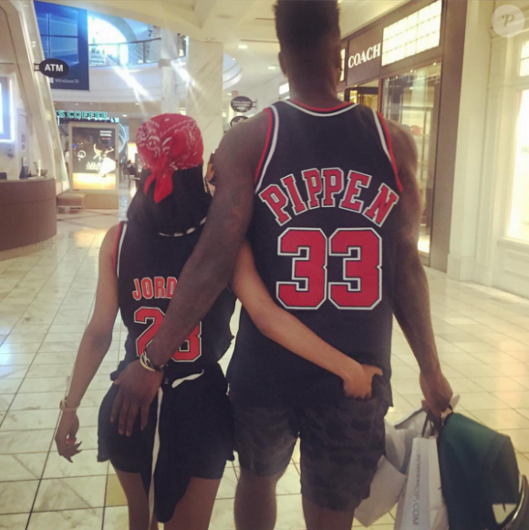 Iman Shumpert des Cleveland Cavaliers et la chanteuse Teyana Taylor (on vous a reconnus, même sur cette photo !) vont avoir leur premier enfant en janvier 2016. En novembre 2015, le basketteur a demandé sa belle en mariage. Photo Instagram septembre 2015.