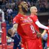 Earvin Ngapeth lors de France-Iran en Pologne le 4 septembre 2014