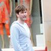 David Tennant sur le tournage de "What we did on our holiday" a Stirling. Le 20 juin 2013