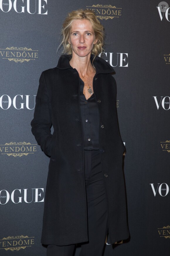 Sandrine Kiberlain - Soirée pour les 95 ans du magazine Vogue, avenue d'Iena à Paris, le 3 octobre 2015.