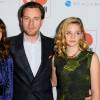 Ewan McGregor, sa femme Eve Mavrakis et leur fille Esther lors de la soirée Go Campaign Gala à Los Angeles, le 12 novembre 2015.