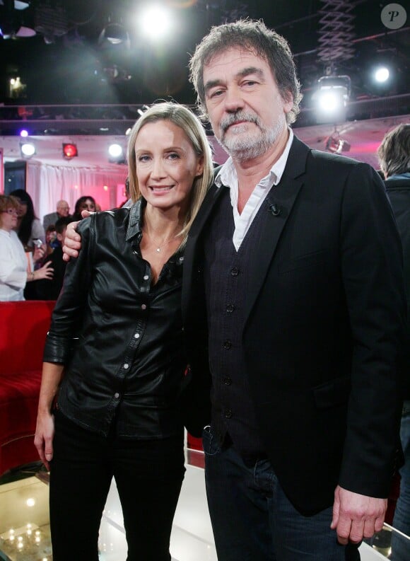 Olivier et Catherine Marchal - Enregistrement de l'émission "Vivement Dimanche". Le 30 octobre 2012