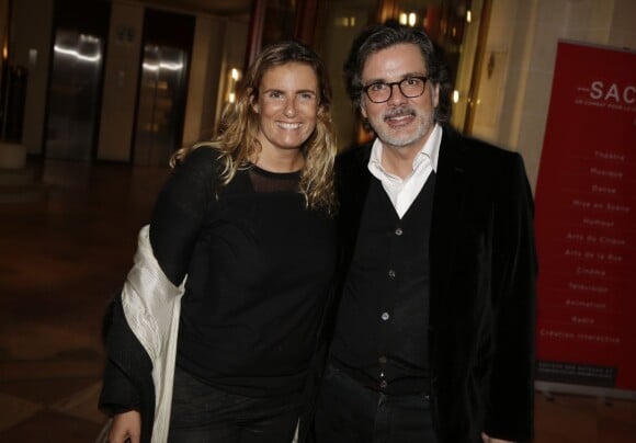 Lisa Azuelos et Christophe Barratier assistent au cocktaïl du 2e Festival du Cinéma et Musique de film de la Baule, le 12 Novembre 2015.