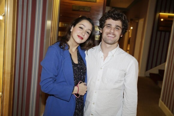 Violette Barratier et Arthur Dupont au cocktaïl du 2e Festival du Cinéma et Musique de film de la Baule, le 12 Novembre 2015.
