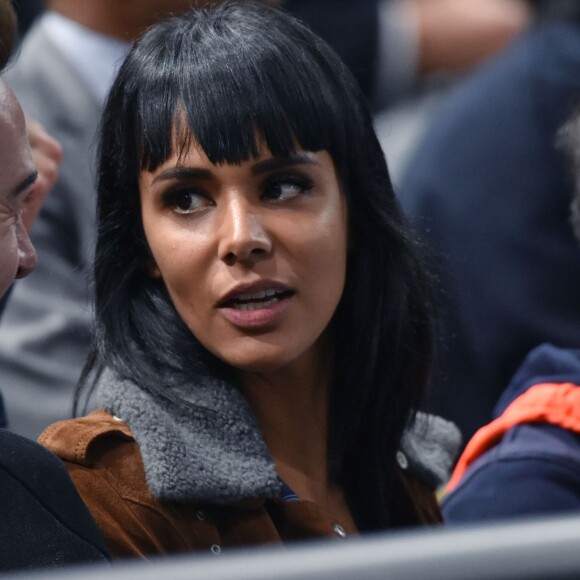 La chanteuse Shy'm encourage son compagnon Benoît Paire face à Gaël Monfils lors du tournoi BNP Paribas Masters à l'AccorHotels Arena à Paris le 2 novembre 2015. © Giancarlo Gorassini / Bestimage.