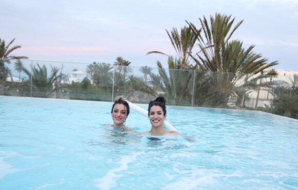 Exclusif - Léa Castel et Sabrina Ouazani - Escapade des stars de Djerba à l'Hotel Radisson Blu Palace Resort & Thalasso à Djerba en Tunisie le 7 novembre 2015.