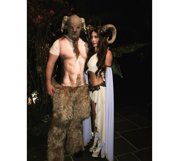 Krista Allen et Nathan Fillion déguisés pour Halloween / photo postée sur Instagram.