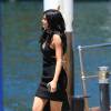 Kylie Jenner monte à bord d'un yacht au port de Sydney. Le 17 novembre 2015.